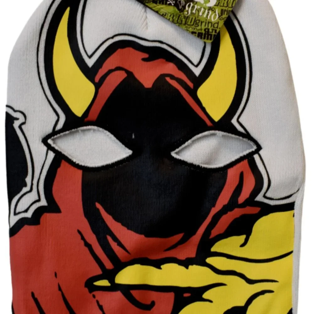 Virtis ICP Insane Clown Posse The Wraith One Size White Beanie Ski Mask New